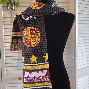 Washington Commanders Knit Scarf - Black, Yellow, Red NFL